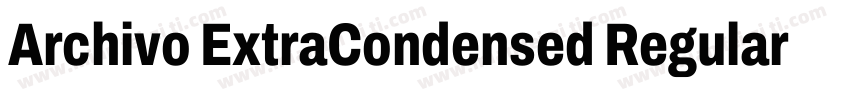 Archivo ExtraCondensed Regular字体转换